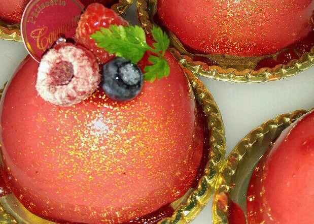 木苺のムースケーキ